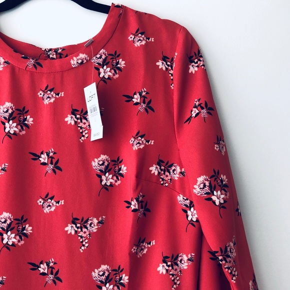 NWT LOFT Fit and Flare Long Sleeve Dress Size 12 - Picture 9 of 9